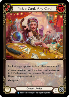 Pick a Card, Any Card (Yellow) [EVR168] (Everfest)  1st Edition Extended Art Rainbow Foil-1