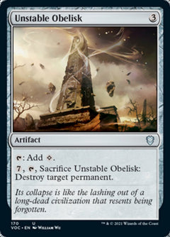 Unstable Obelisk [Innistrad: Crimson Vow Commander]-1