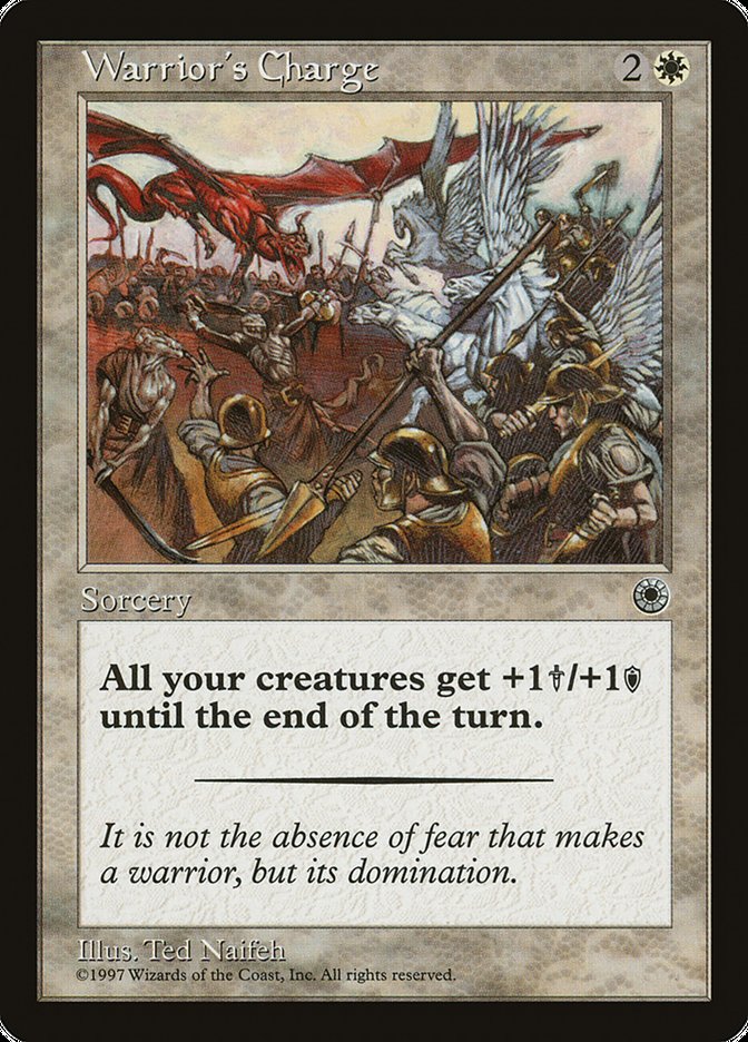 Warrior's Charge (With Flavor Text) [Portal]-1