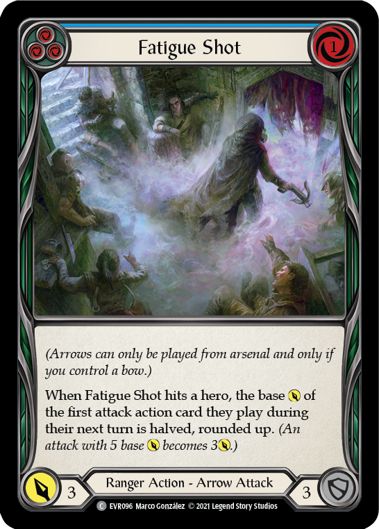Fatigue Shot (Blue) [EVR096] (Everfest)  1st Edition Rainbow Foil-1