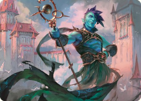 Haughty Djinn Art Card [Dominaria United Art Series]-1
