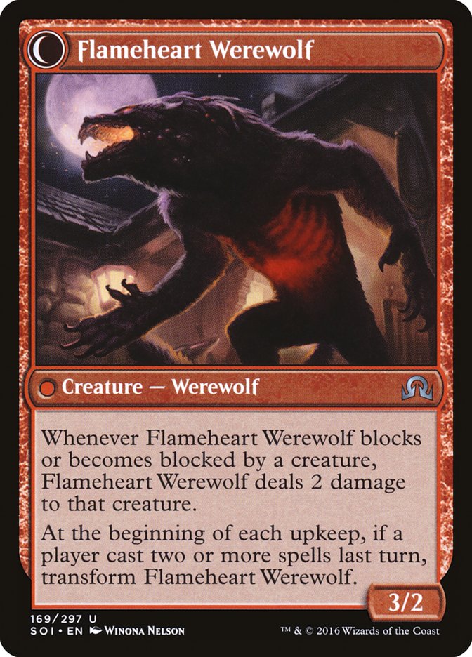 Kessig Forgemaster // Flameheart Werewolf [Shadows over Innistrad]-2