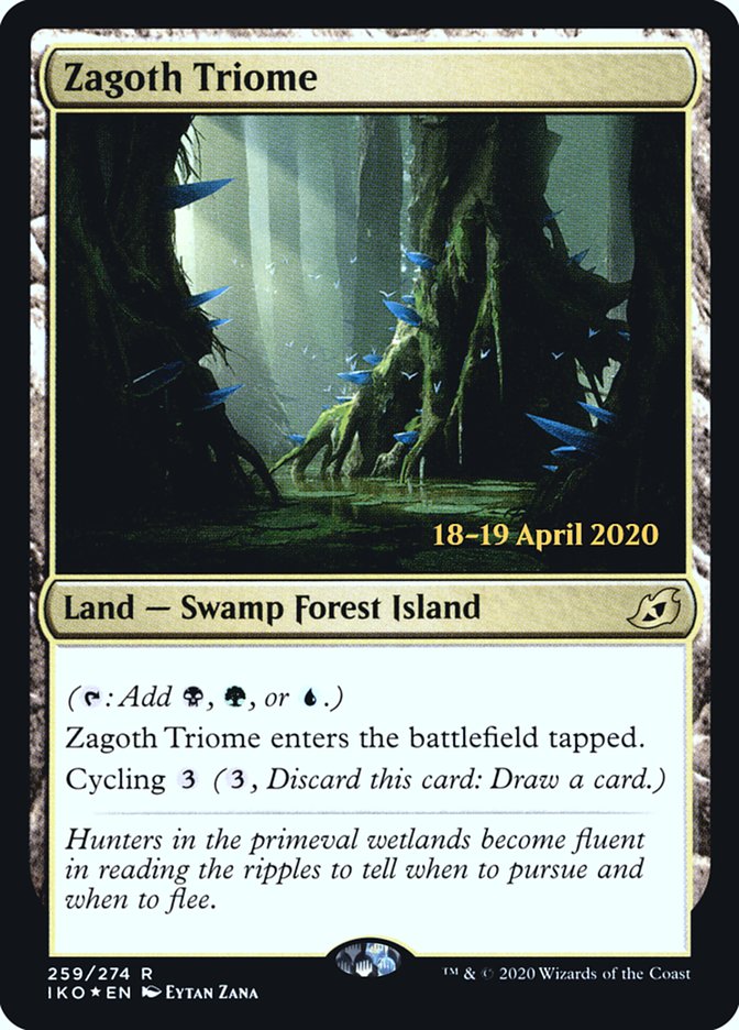 Zagoth Triome [Ikoria: Lair of Behemoths Prerelease Promos]-1