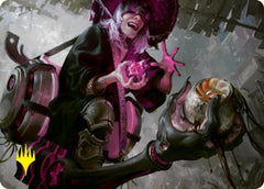 Undercity Scrounger Art Card (Gold-Stamped Signature) [Kamigawa: Neon Dynasty Art Series]-1