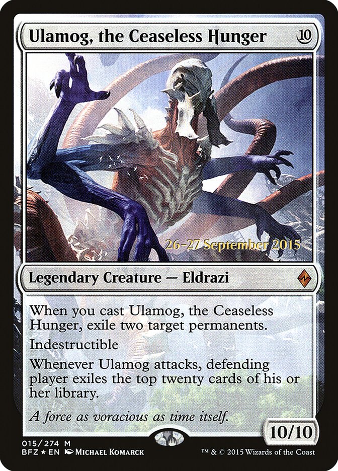 Ulamog, the Ceaseless Hunger [Battle for Zendikar Prerelease Promos]-1
