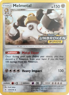 Melmetal (129/214) (Unbroken Bonds Stamped) [Sun & Moon: Unbroken Bonds]-1