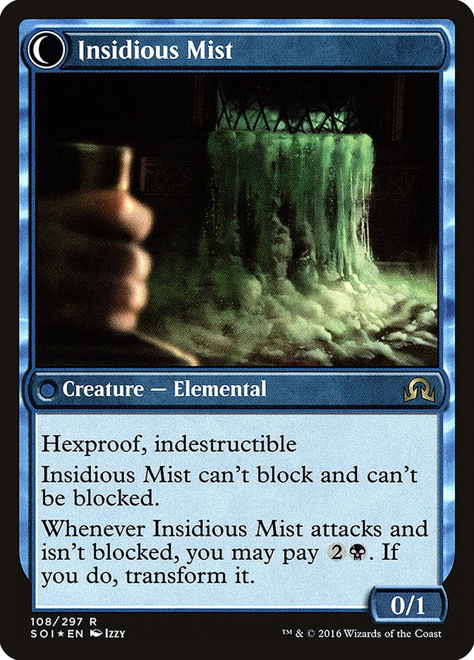 Elusive Tormentor // Insidious Mist [Shadows over Innistrad Prerelease Promos]-2