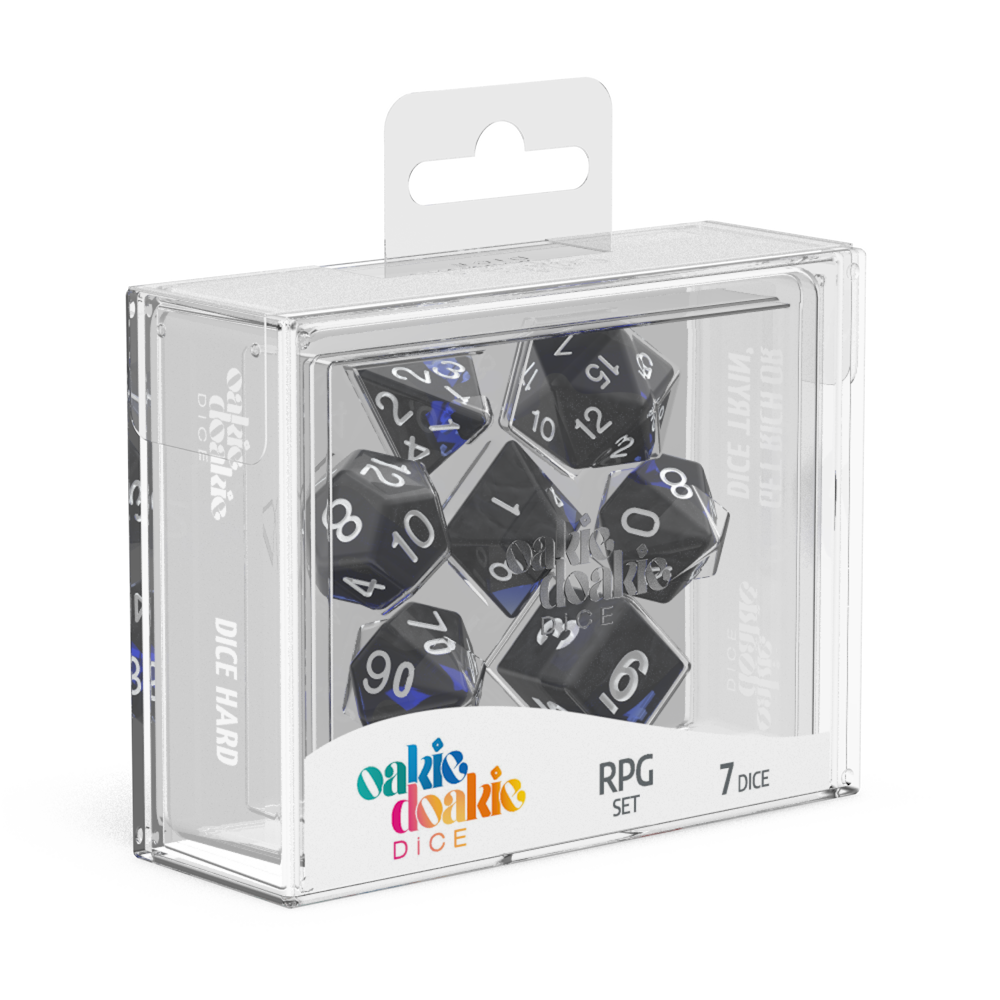Oakie Doakie Dice RPG Set Enclave - Sapphire (7)-1