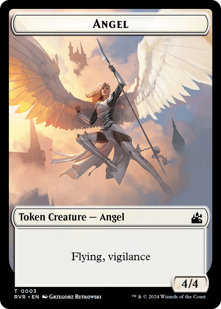 Angel Token (0003) [Ravnica Remastered Tokens]-1
