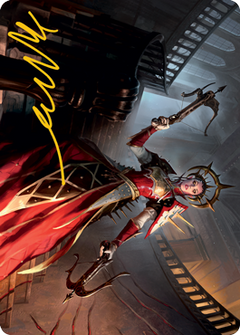 Bloodthirsty Adversary Art Card (Gold-Stamped Signature) [Innistrad: Midnight Hunt Art Series]-1
