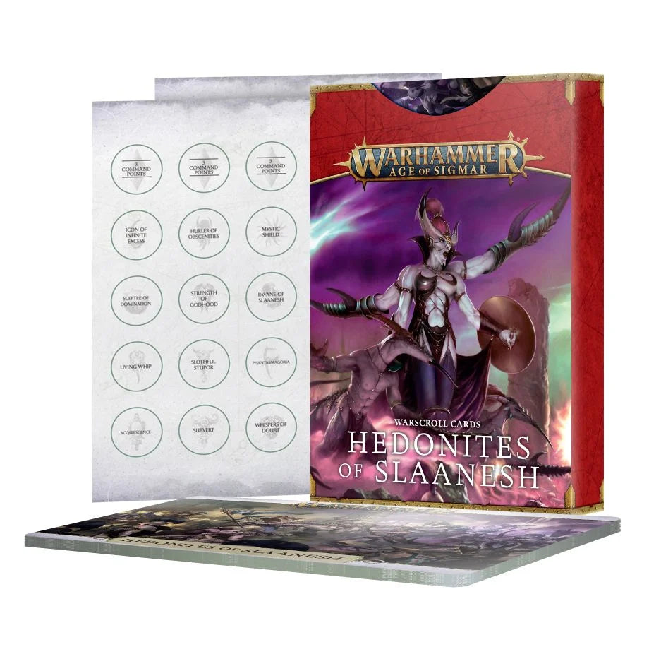 Warscroll Cards: Hedonites of Slaanesh