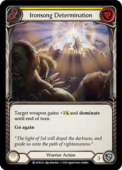 Ironsong Determination [U-WTR122] (Welcome to Rathe Unlimited)  Unlimited Rainbow Foil-1