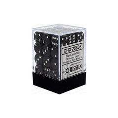 CHX 25808 Opaque 12mm d6 Black/White Block (36)-1