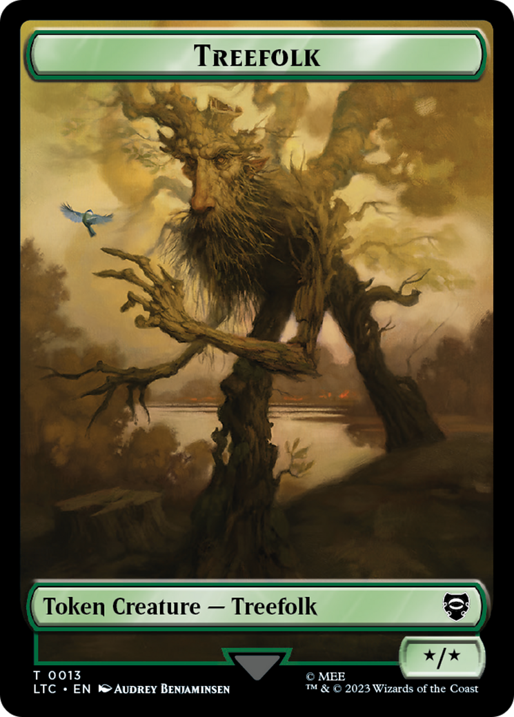 Treefolk // Food Token [The Lord of the Rings: Tales of Middle-Earth Commander Tokens]-1