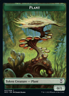 Plant // Beast Double-Sided Token [Streets of New Capenna Commander Tokens]-1