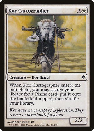 Kor Cartographer [Zendikar]-1