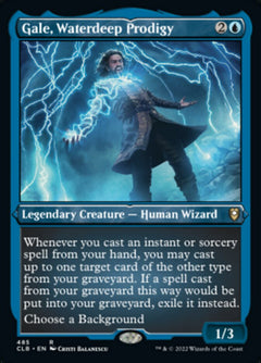 Gale, Waterdeep Prodigy (Foil Etched) [Commander Legends: Battle for Baldur's Gate]-1