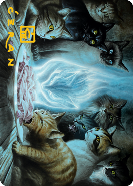 Can't Stay Away Art Card (Gold-Stamped Signature) [Innistrad: Midnight Hunt Art Series]-1