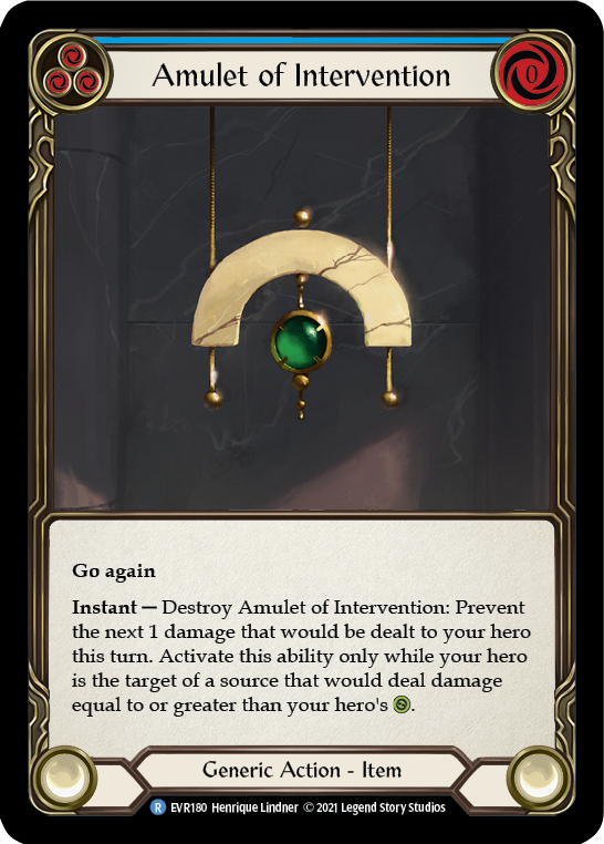 Amulet of Intervention [EVR180] (Everfest)  1st Edition Normal-1