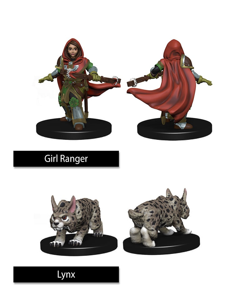 WizKids Girl Ranger & Lynx-1