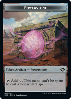 Copy // Powerstone Double-Sided Token [The Brothers' War Commander Tokens]-2