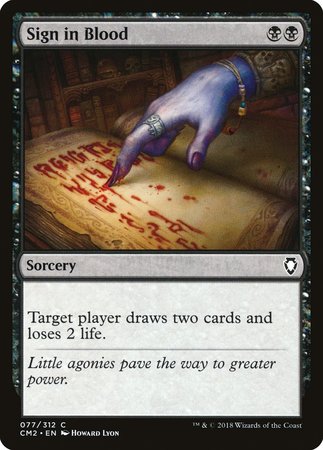 Sign in Blood [Commander Anthology Volume II]-1