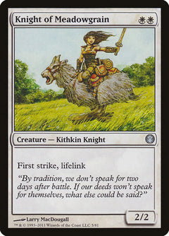 Knight of Meadowgrain [Duel Decks: Knights vs. Dragons]-1