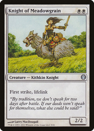 Knight of Meadowgrain [Duel Decks: Knights vs. Dragons]-1