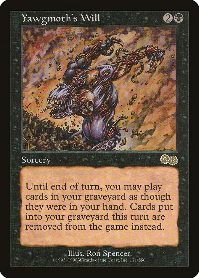 Yawgmoth's Will [Urza's Saga]-1
