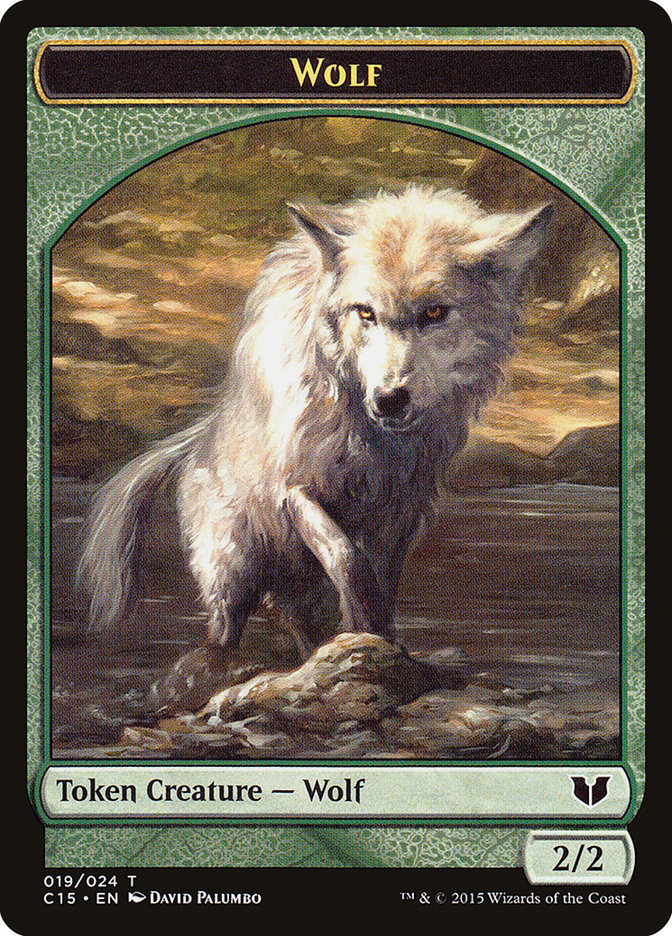 Spider // Wolf Double-Sided Token [Commander 2015 Tokens]-2