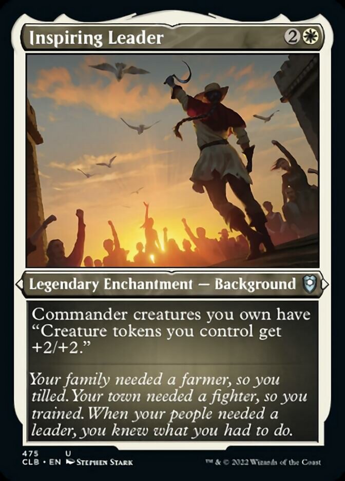 Inspiring Leader (Foil Etched) [Commander Legends: Battle for Baldur's Gate]-1