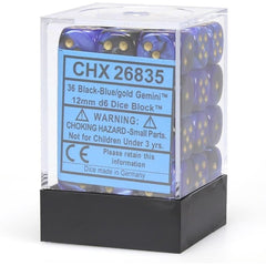 CHX 26835 Gemini 12mm d6 Black-Blue/Gold Block (36)-1