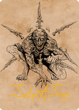 Bhaal, Lord of Murder Art Card (Gold-Stamped Signature) [Commander Legends: Battle for Baldur's Gate Art Series]-1