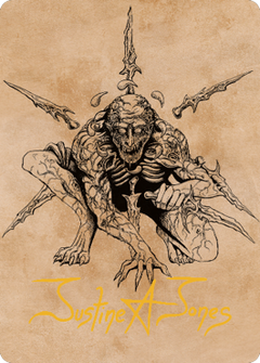 Bhaal, Lord of Murder Art Card (Gold-Stamped Signature) [Commander Legends: Battle for Baldur's Gate Art Series]-1