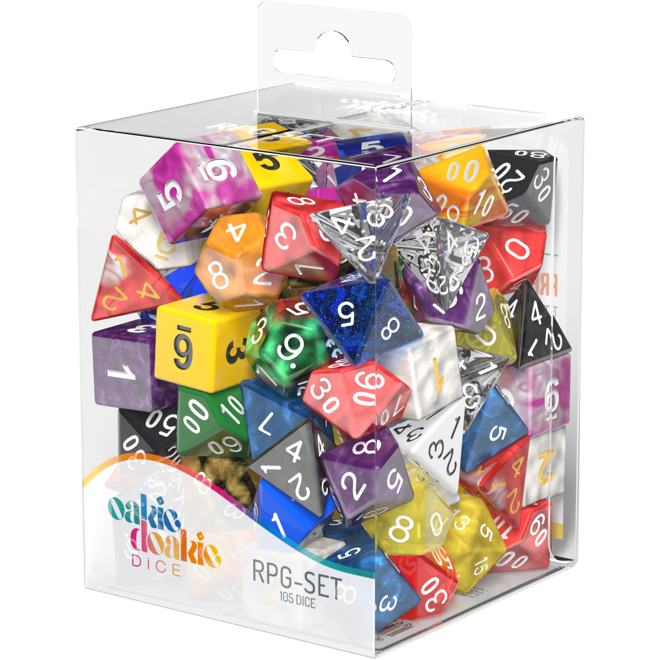 Oakie Doakie Dice RPG Set Retail Pack (105) loose dice-1