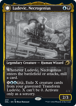 Ludevic, Necrogenius // Olag, Ludevic's Hubris [Innistrad: Double Feature]-1