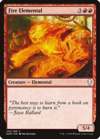 Fire Elemental [Dominaria]-1