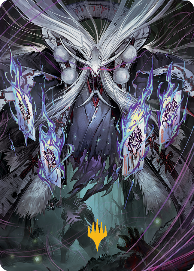 Horobi, Death's Wail Art Card (Gold-Stamped Signature) [March of the Machine Art Series]-1