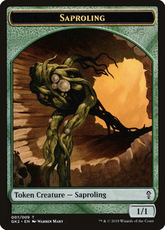 Saproling // Wurm Double-Sided Token [Ravnica Allegiance Guild Kit Tokens]-1