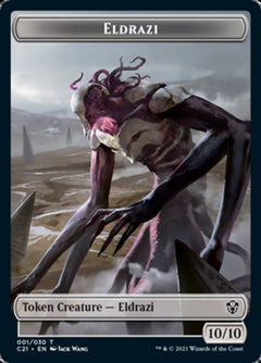 Eldrazi // Champion of Wits Double-Sided Token [Commander 2021 Tokens]-1
