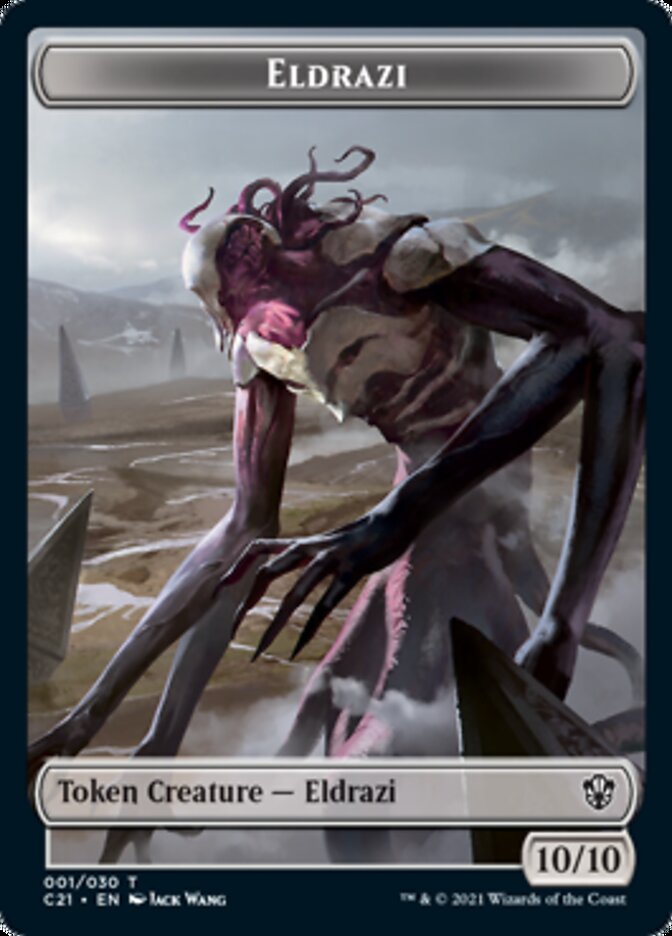Eldrazi // Champion of Wits Double-Sided Token [Commander 2021 Tokens]-1