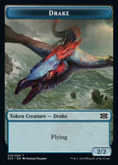 Drake // Angel Double-Sided Token [Double Masters 2022 Tokens]-1