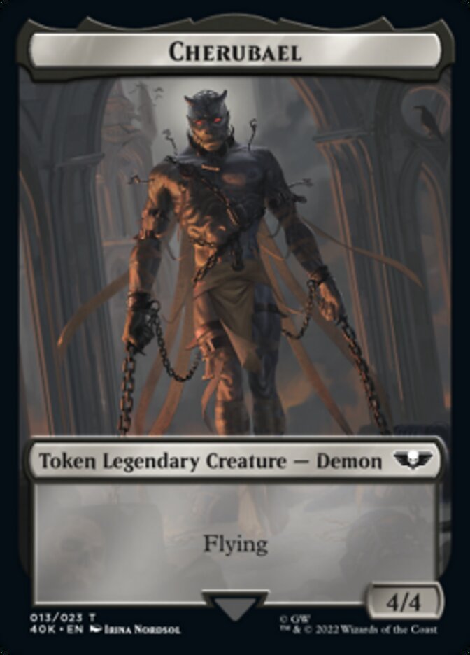 Astartes Warrior (001) // Cherubael Double-Sided Token [Warhammer 40,000 Tokens]-2