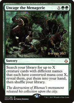 Uncage the Menagerie [Hour of Devastation Prerelease Promos]-1