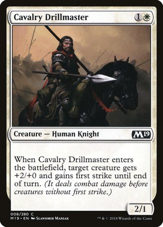 Cavalry Drillmaster [Core Set 2019]-1