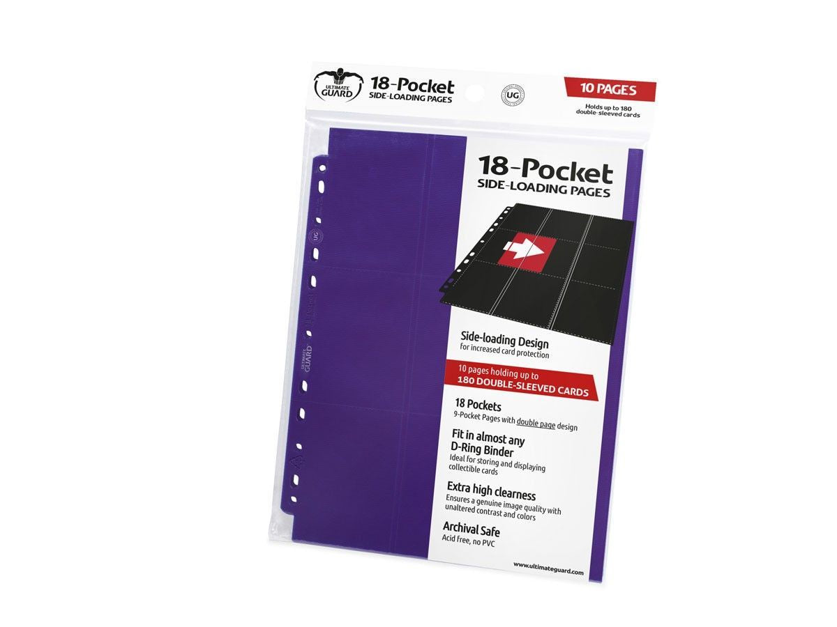Ultimate Guard 18-Pocket Pages Side-Loading Purple-1