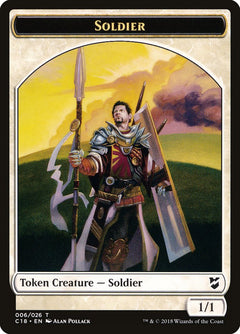 Cat // Soldier Double-Sided Token [Commander 2018 Tokens]-2