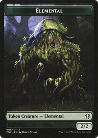 Elemental (008) // Elemental (010) Double-Sided Token [Zendikar Rising Commander Tokens]-1