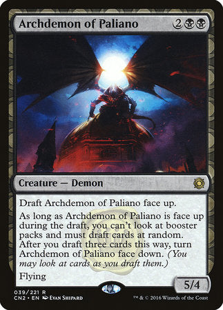Archdemon of Paliano [Conspiracy: Take the Crown]-1