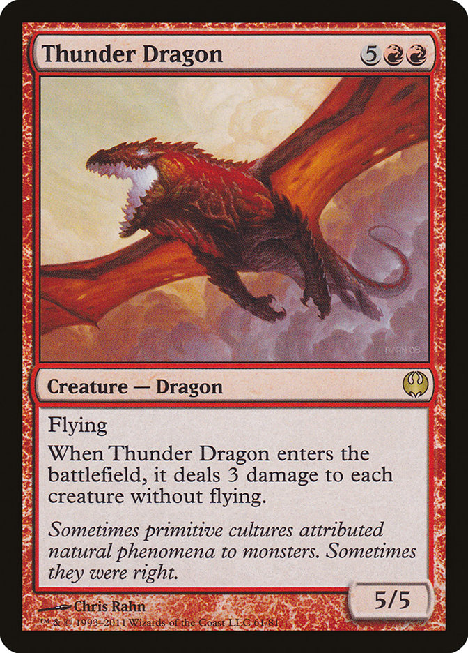 Thunder Dragon [Duel Decks: Knights vs. Dragons]-1